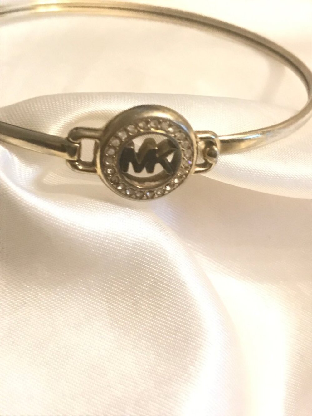 Michael Kors Gold Tone Logo Bracelet